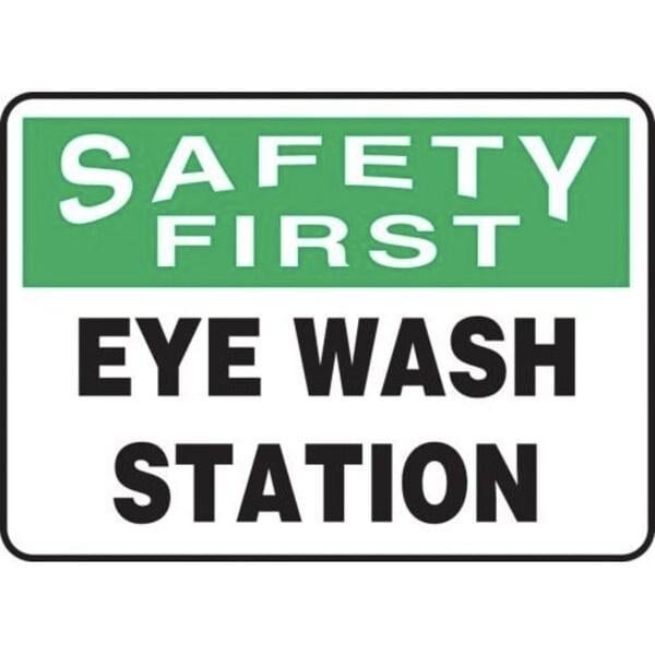 Accuform OSHA SAFETY FIRST SAFETY SIGN EYE MFSD982XT MFSD982XT - main